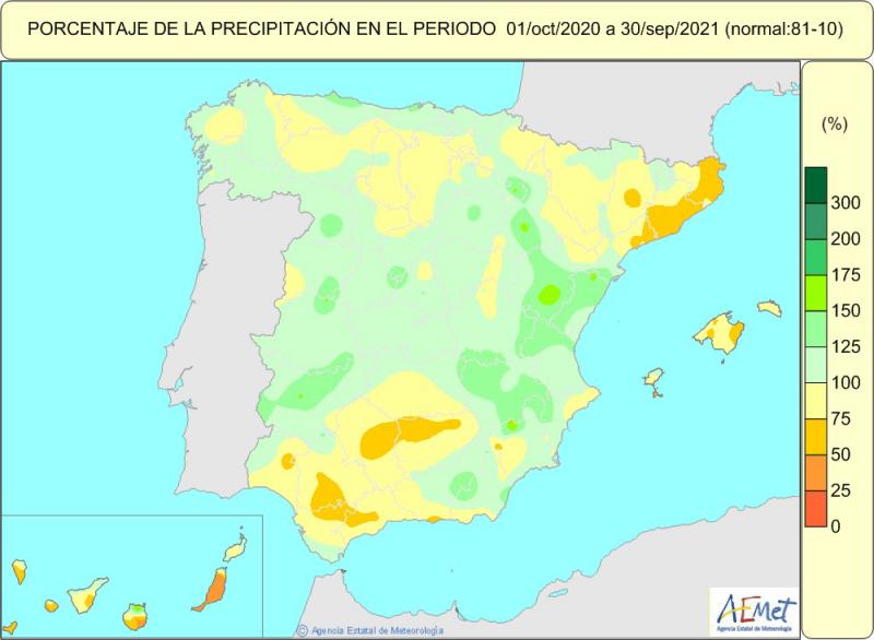 AÑO HIDROLÓGICO EN&nbsp;ESPAÑA